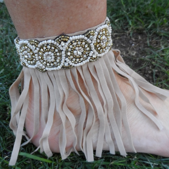 Boutique Jewelry - Festival Beaded Fringe Anklet Set